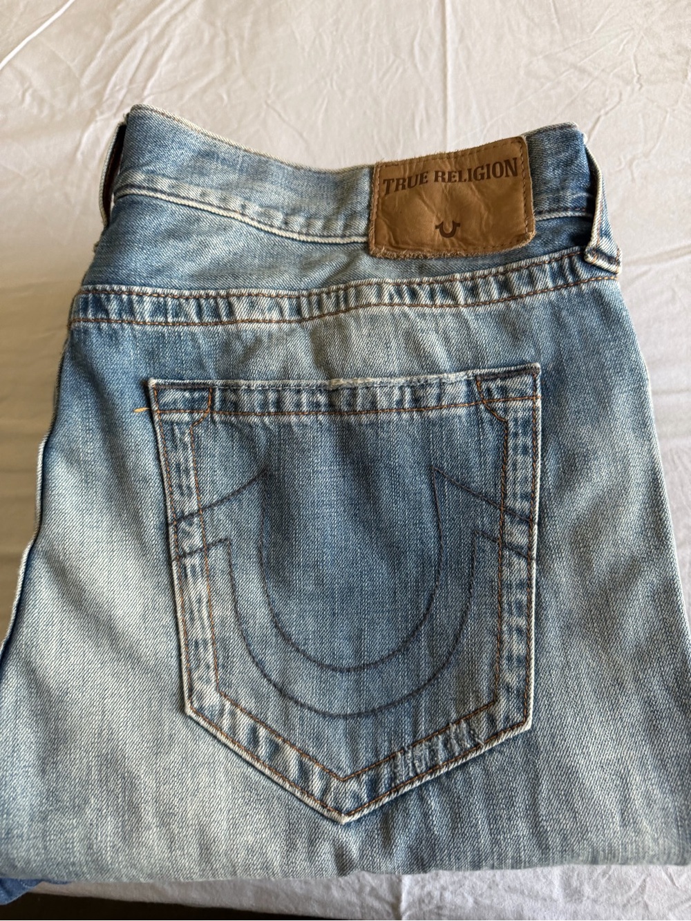 True Religion Men’s Light Blue Relaxed Fit Jeans